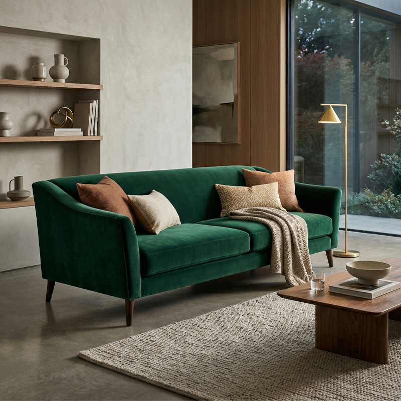 Velvet sohvakangas: suositeltava valinta laatuun ja muotoiluun?