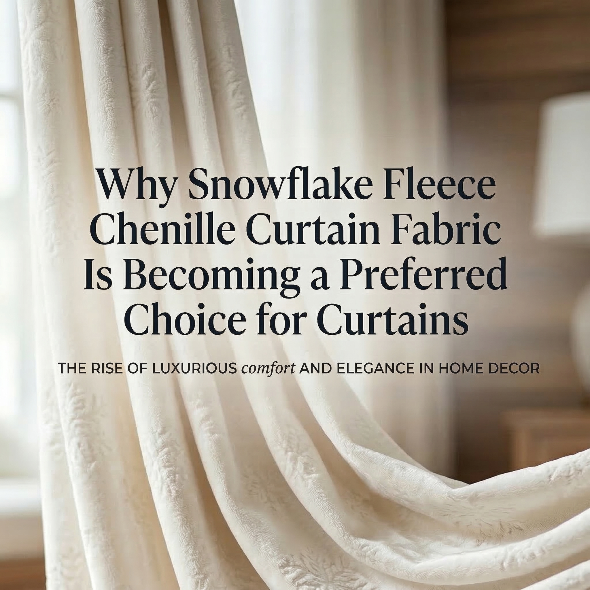 Miksi Snowflake Fleece Chenille -verhokankaasta on tulossa ensisijainen valinta verhoille